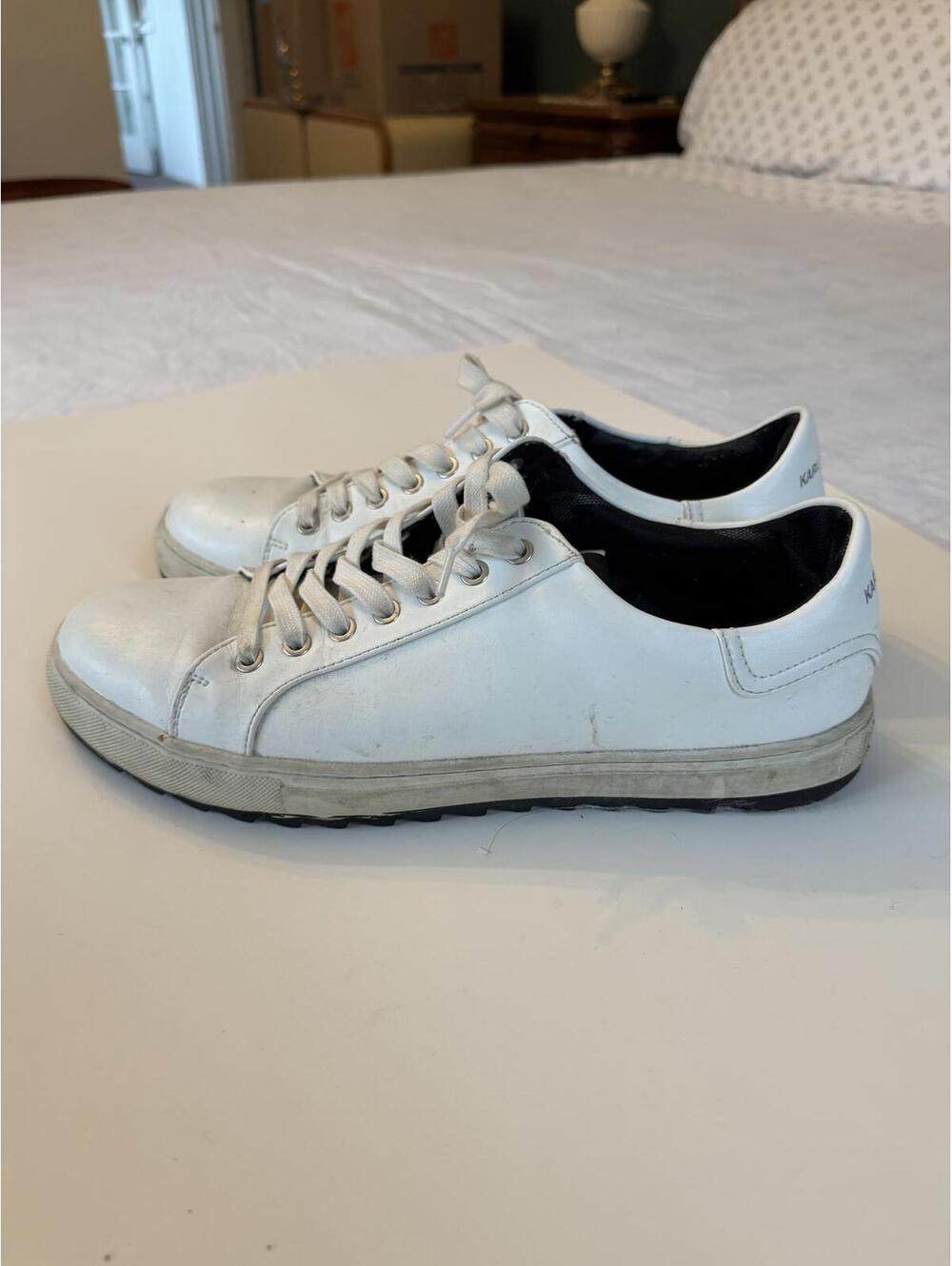 Karl Lagerfeld White Low-Top Sneakers SZ 11 MENS